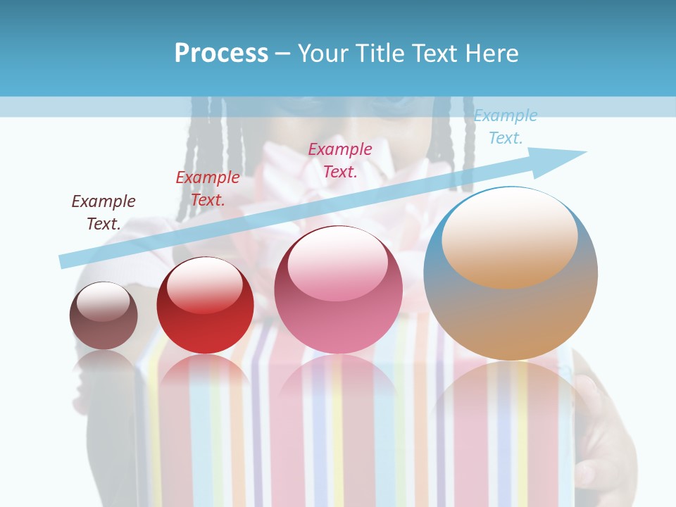 A Girl Holding A Present Box With A Pink Bow PowerPoint Template