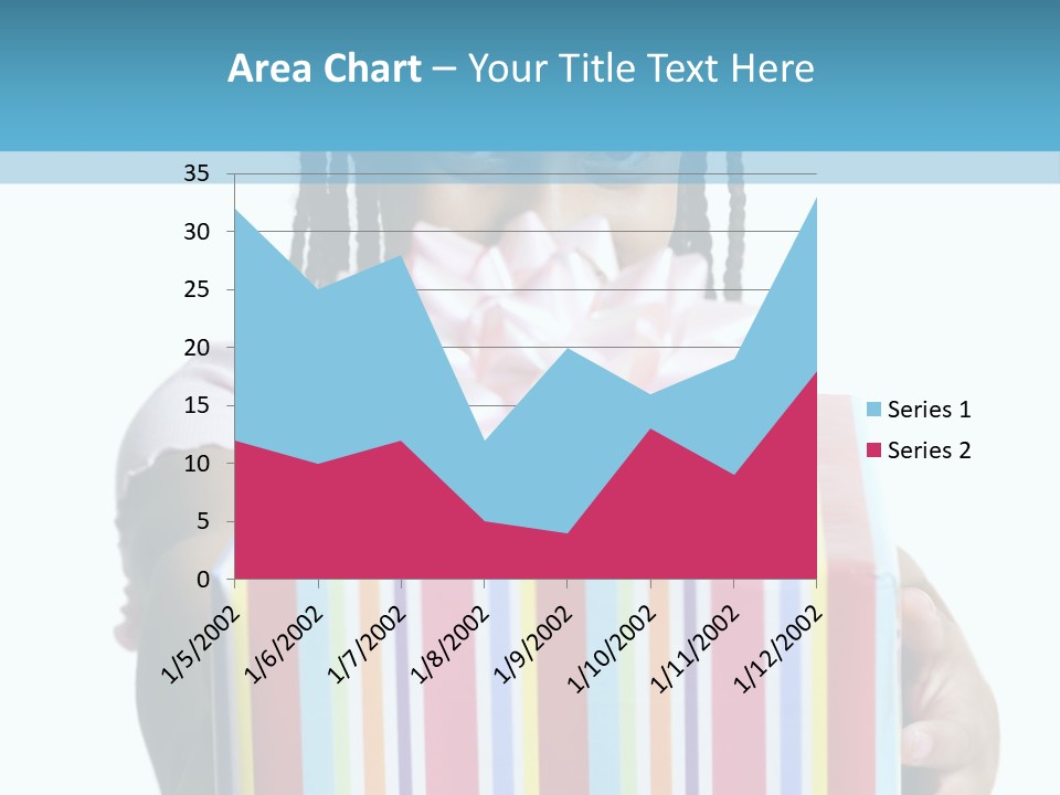 A Girl Holding A Present Box With A Pink Bow PowerPoint Template