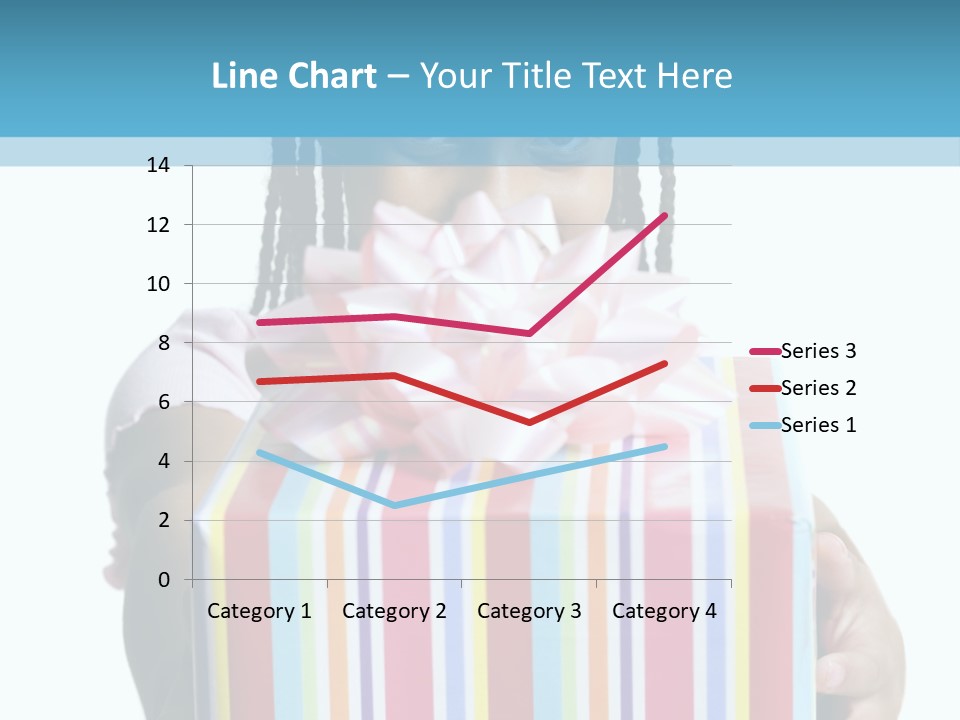 A Girl Holding A Present Box With A Pink Bow PowerPoint Template
