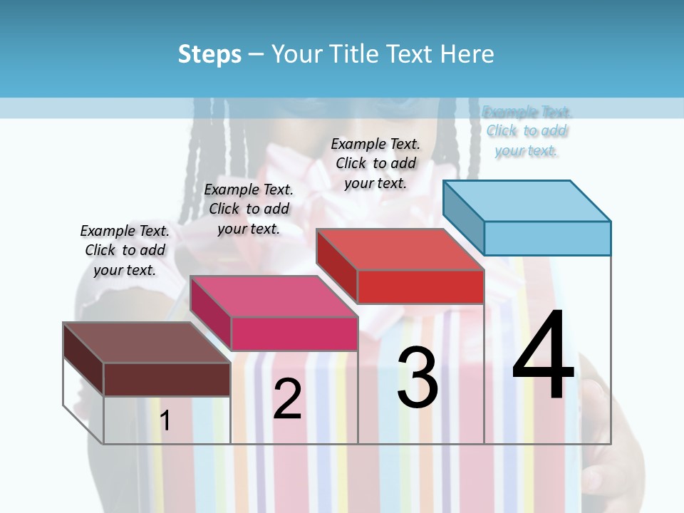 A Girl Holding A Present Box With A Pink Bow PowerPoint Template