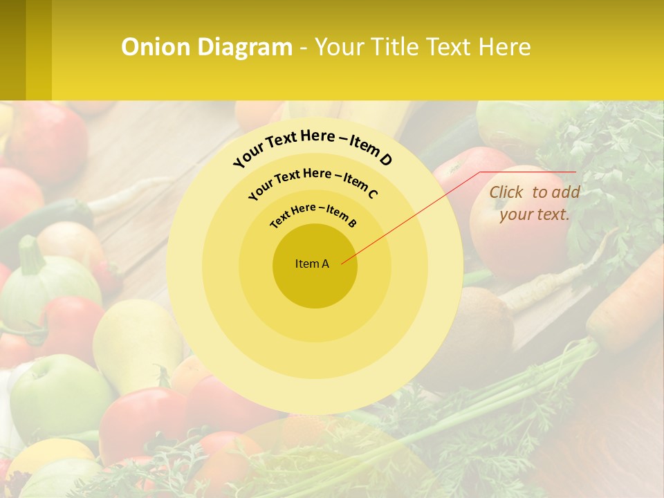 A Wooden Table Topped With Lots Of Fruits And Vegetables PowerPoint Template