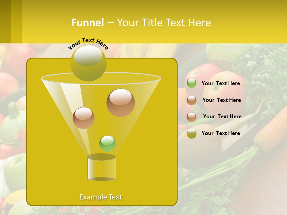 A Wooden Table Topped With Lots Of Fruits And Vegetables PowerPoint Template