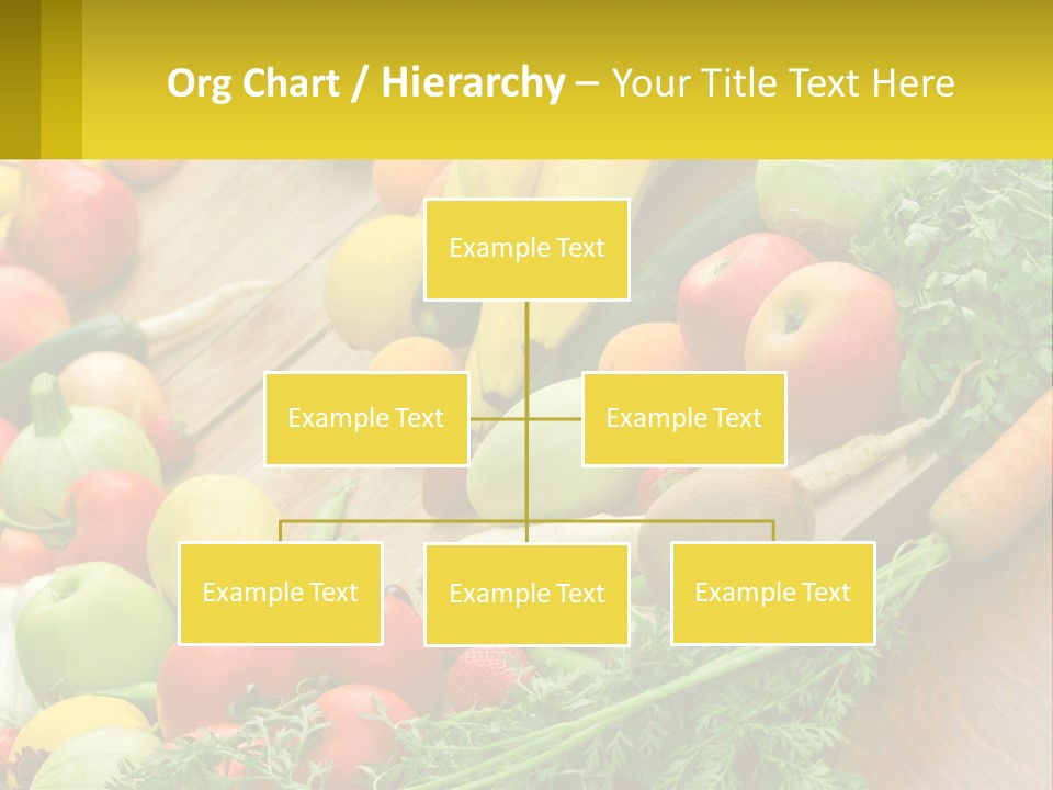 A Wooden Table Topped With Lots Of Fruits And Vegetables PowerPoint Template
