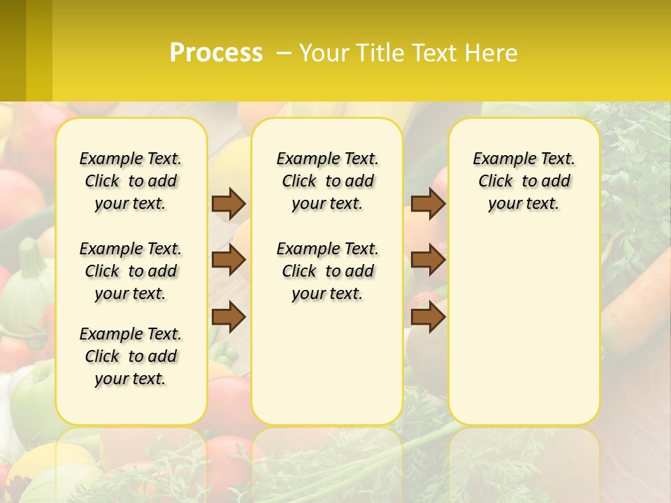 A Wooden Table Topped With Lots Of Fruits And Vegetables PowerPoint Template