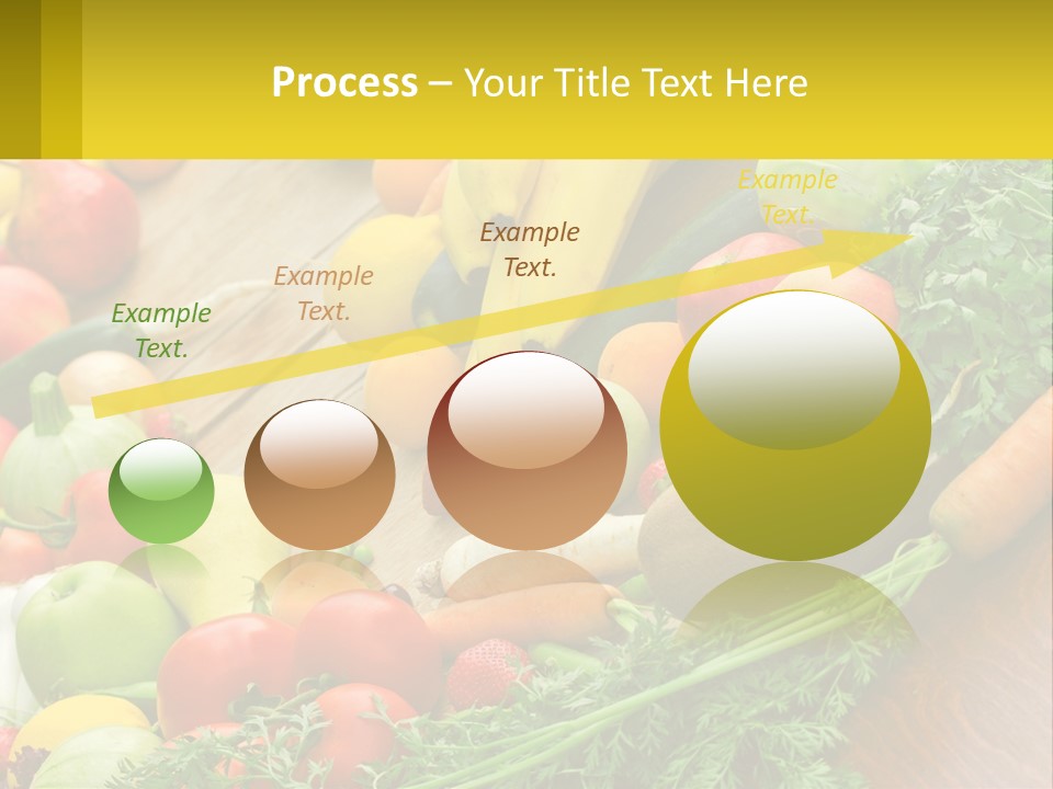 A Wooden Table Topped With Lots Of Fruits And Vegetables PowerPoint Template