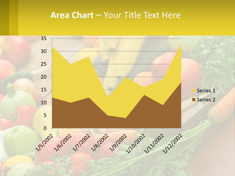 A Wooden Table Topped With Lots Of Fruits And Vegetables PowerPoint Template
