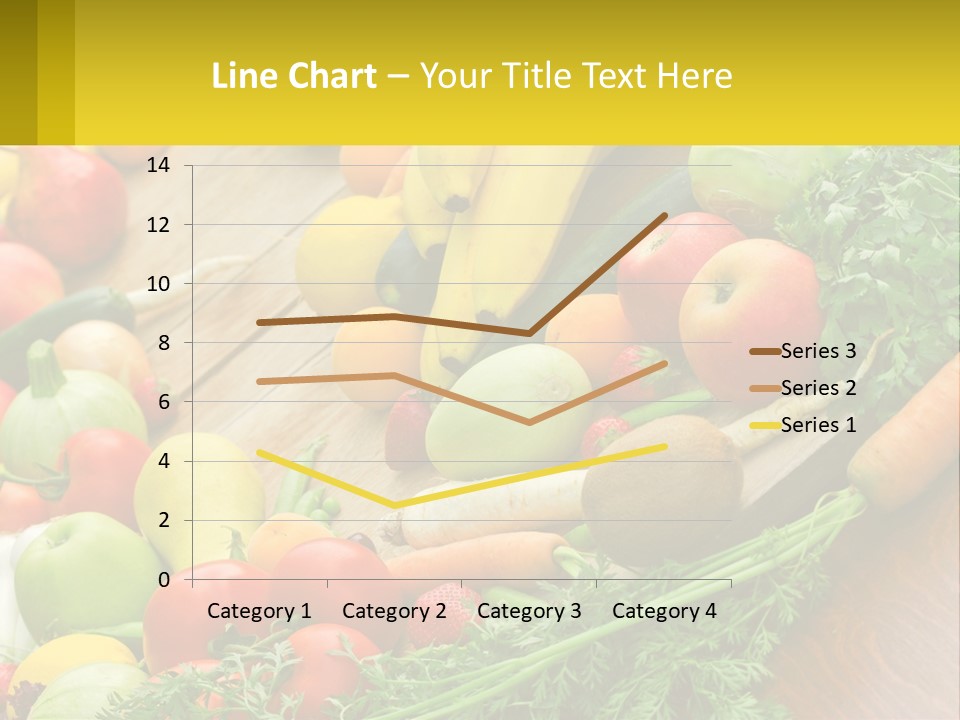 A Wooden Table Topped With Lots Of Fruits And Vegetables PowerPoint Template