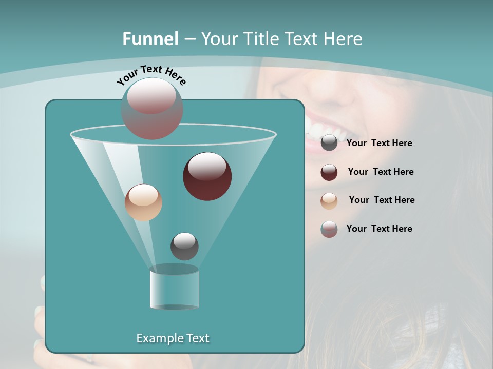 A Woman Holding A Smoothie With A Strawberry On Top PowerPoint Template