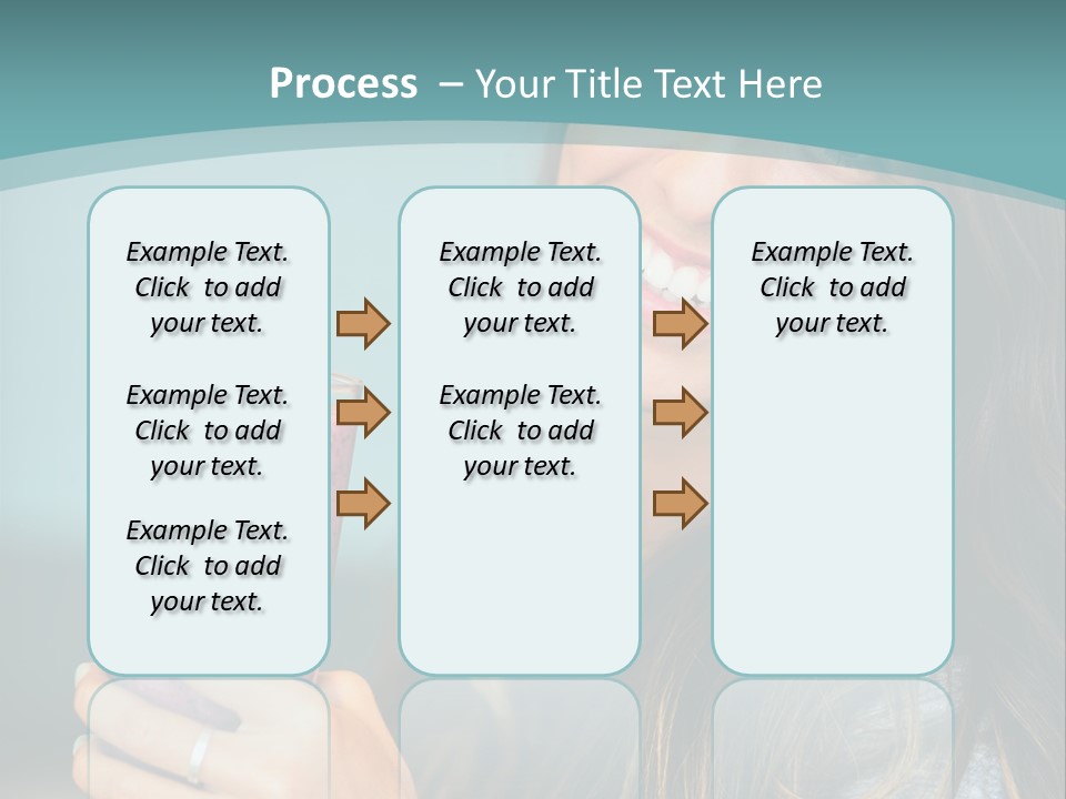 A Woman Holding A Smoothie With A Strawberry On Top PowerPoint Template