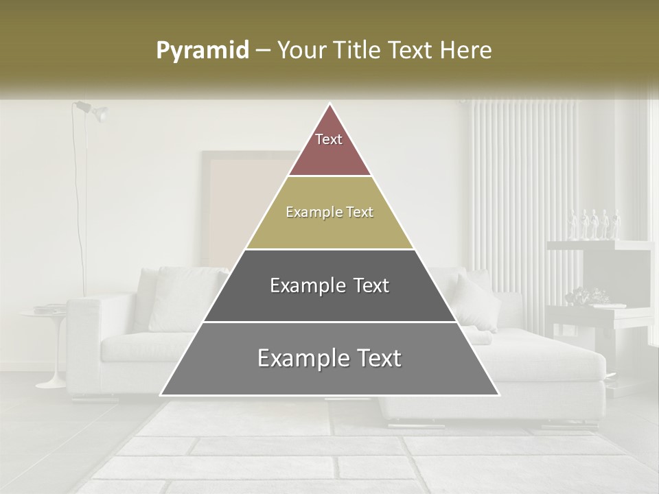 A Living Room With A Couch And A Table PowerPoint Template