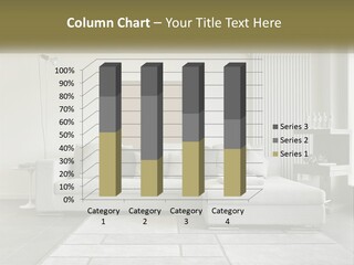 A Living Room With A Couch And A Table PowerPoint Template