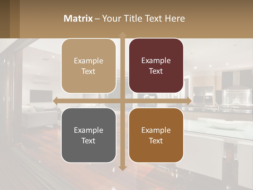 A Large Open Concept Living Room And Dining Room PowerPoint Template