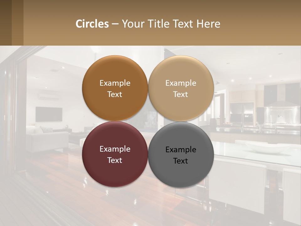 A Large Open Concept Living Room And Dining Room PowerPoint Template