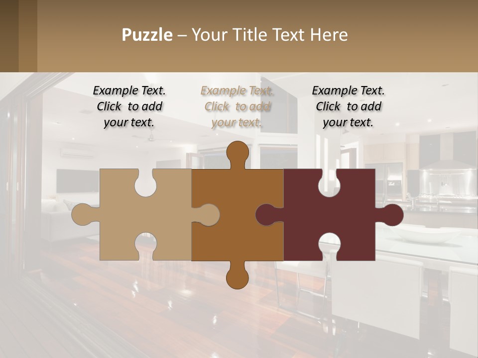 A Large Open Concept Living Room And Dining Room PowerPoint Template