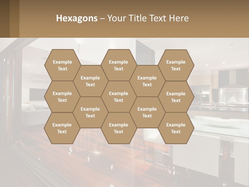 A Large Open Concept Living Room And Dining Room PowerPoint Template