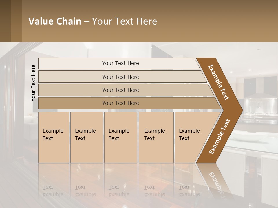 A Large Open Concept Living Room And Dining Room PowerPoint Template
