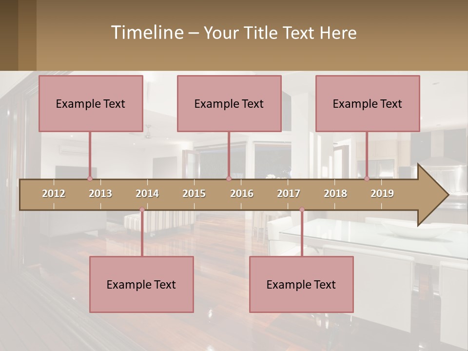 A Large Open Concept Living Room And Dining Room PowerPoint Template