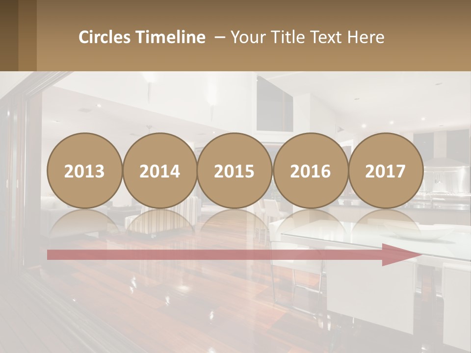 A Large Open Concept Living Room And Dining Room PowerPoint Template