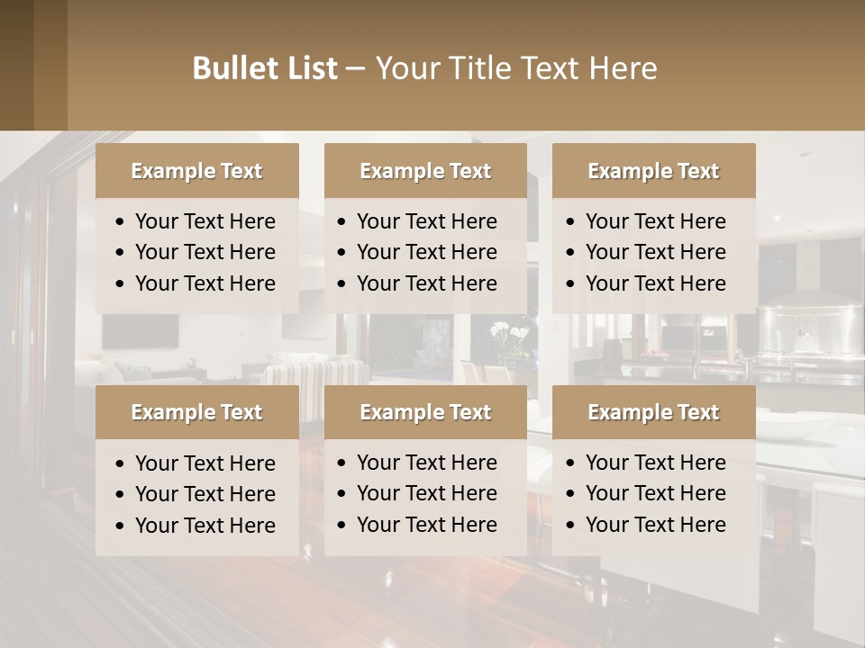 A Large Open Concept Living Room And Dining Room PowerPoint Template