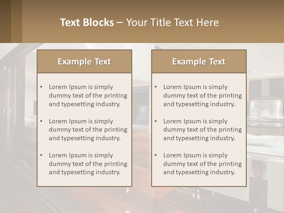 A Large Open Concept Living Room And Dining Room PowerPoint Template