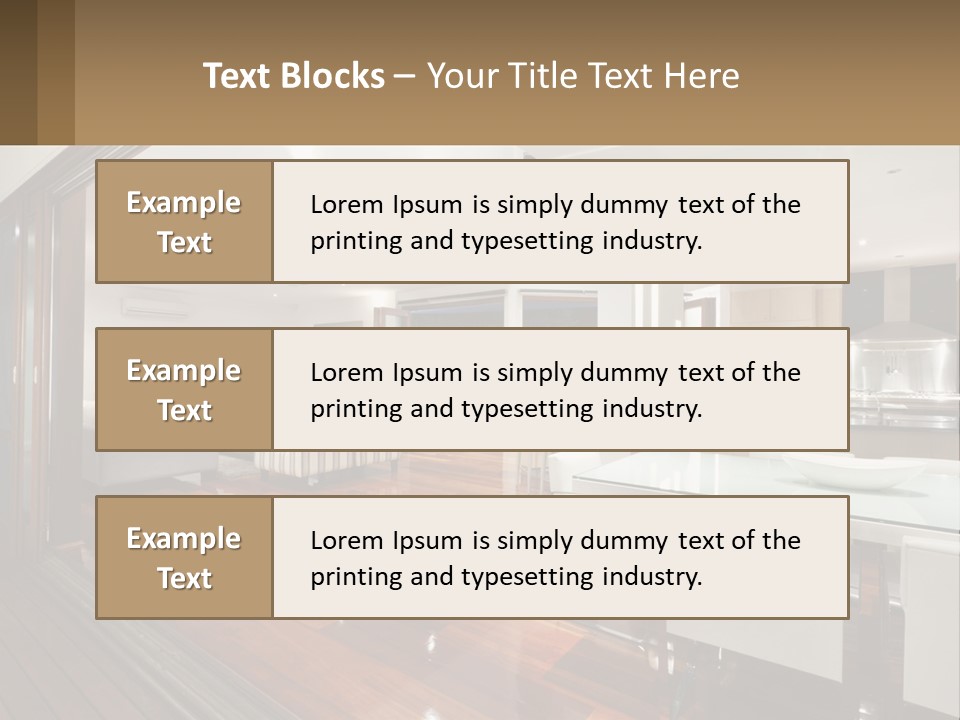 A Large Open Concept Living Room And Dining Room PowerPoint Template