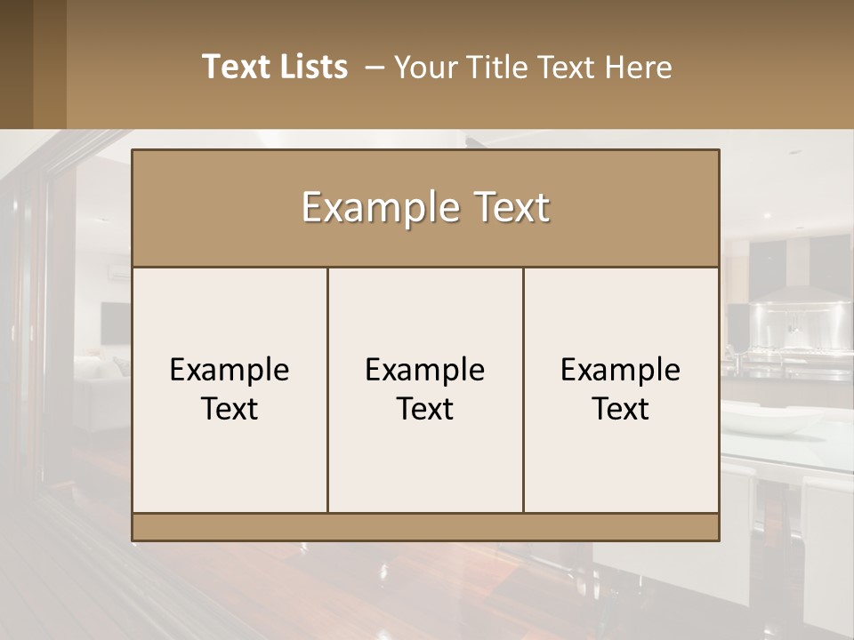 A Large Open Concept Living Room And Dining Room PowerPoint Template