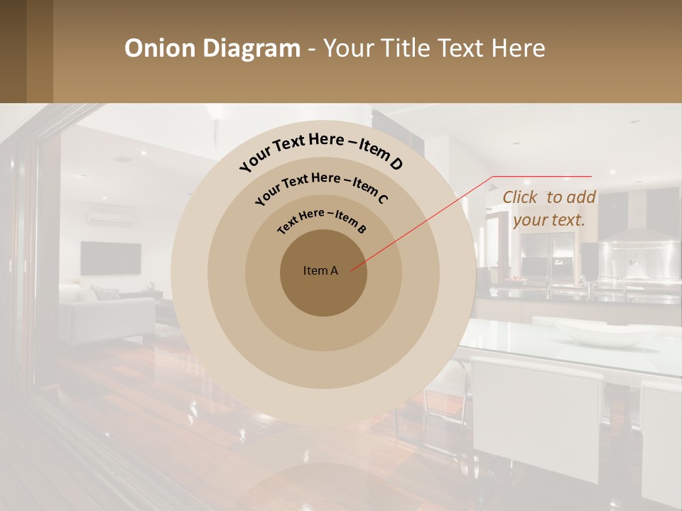 A Large Open Concept Living Room And Dining Room PowerPoint Template