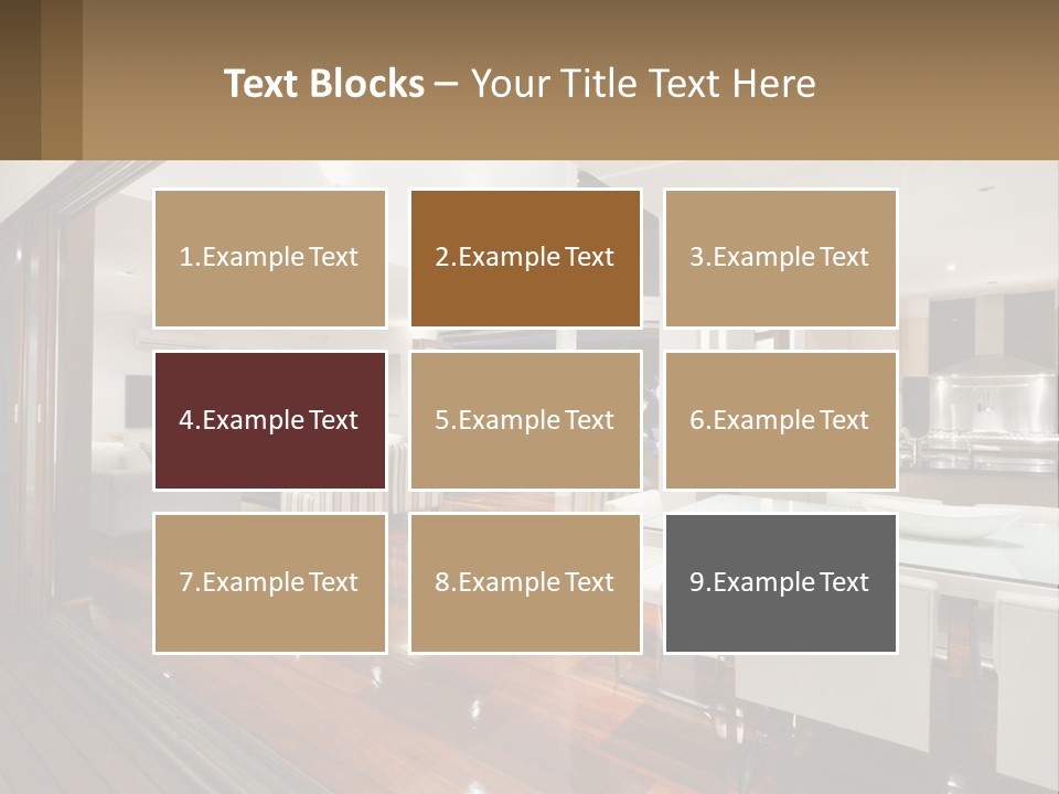 A Large Open Concept Living Room And Dining Room PowerPoint Template