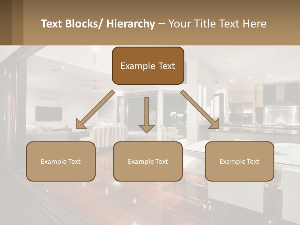 A Large Open Concept Living Room And Dining Room PowerPoint Template