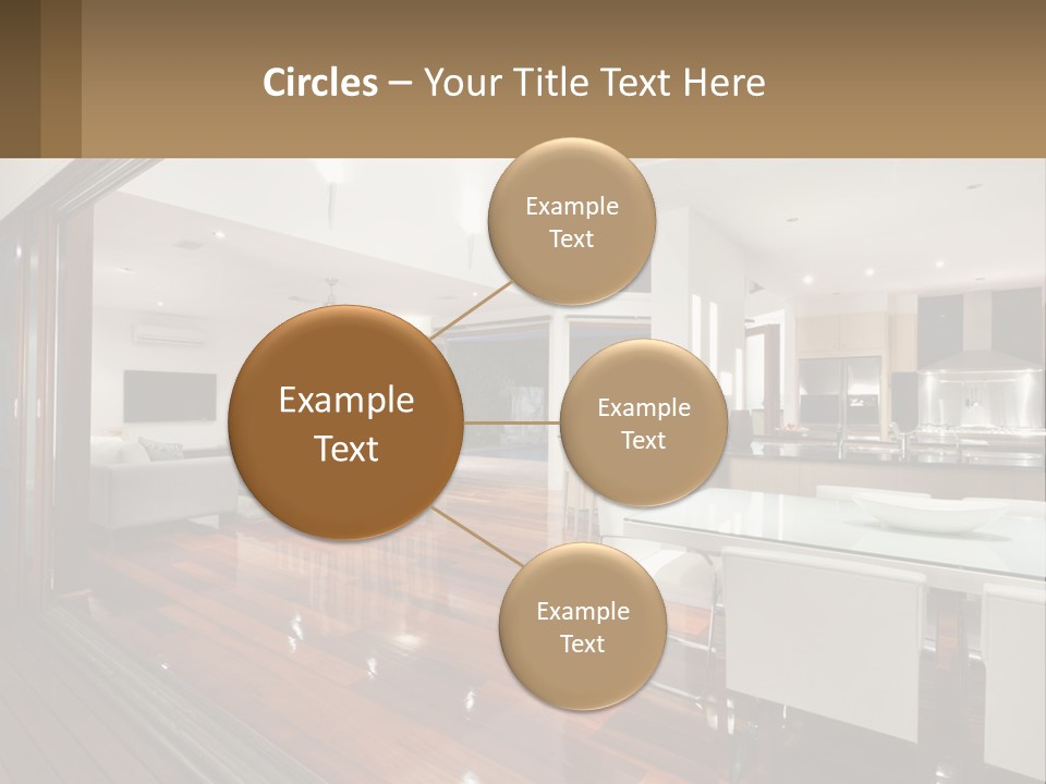 A Large Open Concept Living Room And Dining Room PowerPoint Template