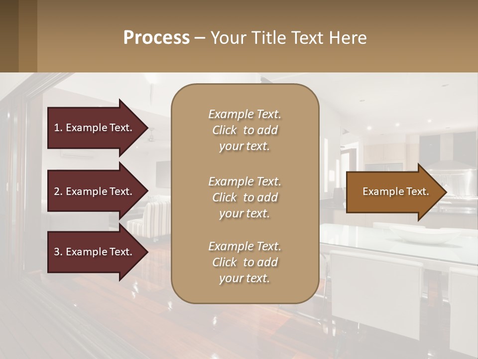 A Large Open Concept Living Room And Dining Room PowerPoint Template