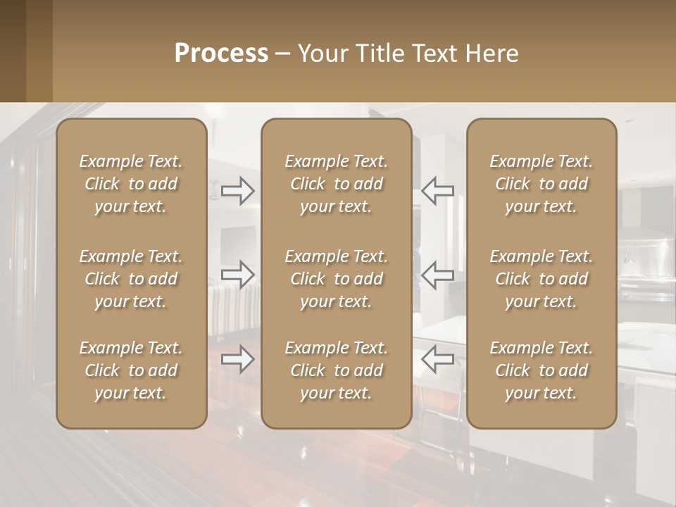 A Large Open Concept Living Room And Dining Room PowerPoint Template