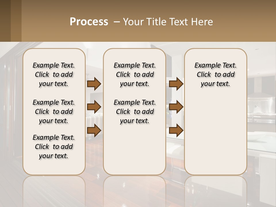 A Large Open Concept Living Room And Dining Room PowerPoint Template