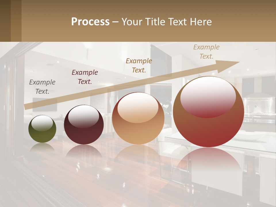 A Large Open Concept Living Room And Dining Room PowerPoint Template