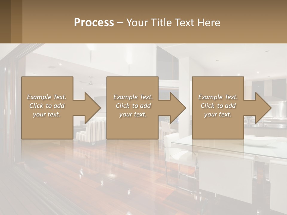 A Large Open Concept Living Room And Dining Room PowerPoint Template