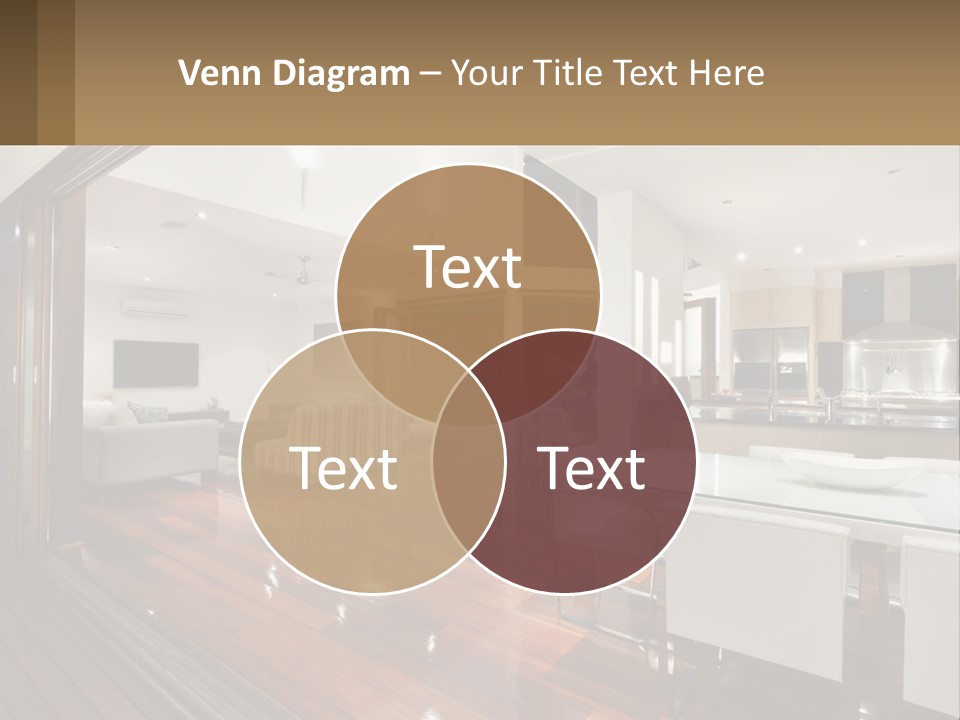 A Large Open Concept Living Room And Dining Room PowerPoint Template