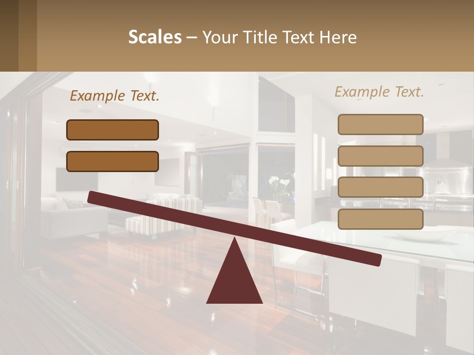 A Large Open Concept Living Room And Dining Room PowerPoint Template