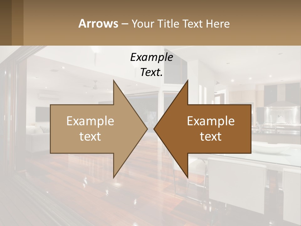 A Large Open Concept Living Room And Dining Room PowerPoint Template