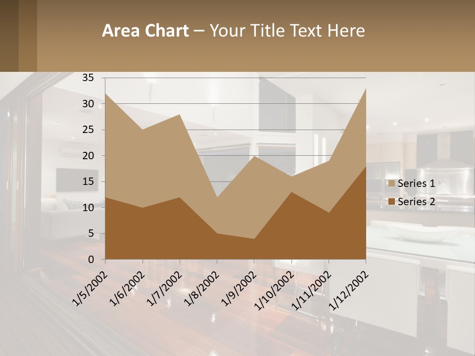A Large Open Concept Living Room And Dining Room PowerPoint Template