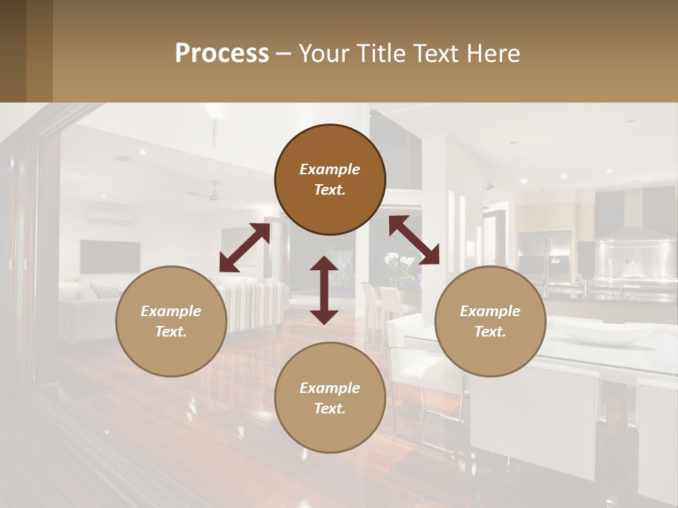A Large Open Concept Living Room And Dining Room PowerPoint Template