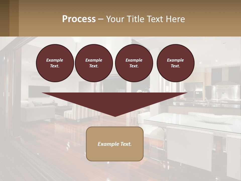 A Large Open Concept Living Room And Dining Room PowerPoint Template