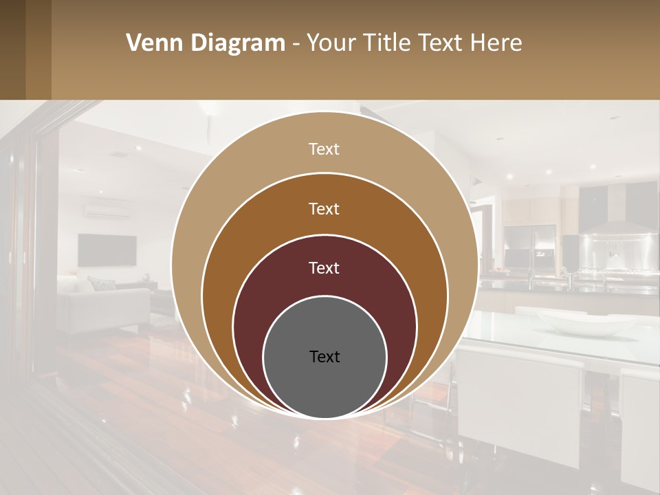 A Large Open Concept Living Room And Dining Room PowerPoint Template