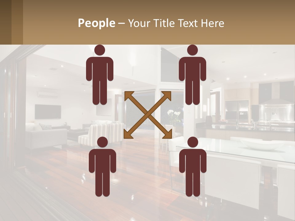 A Large Open Concept Living Room And Dining Room PowerPoint Template