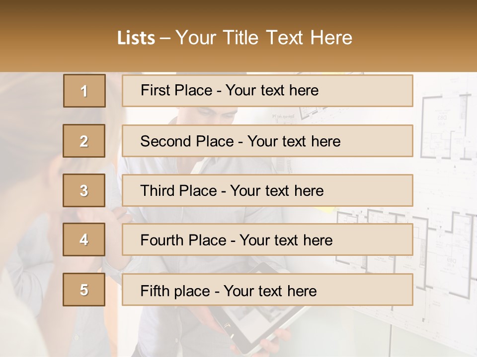 A Man And Woman Looking At A Tablet Screen PowerPoint Template