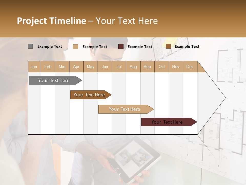 A Man And Woman Looking At A Tablet Screen PowerPoint Template
