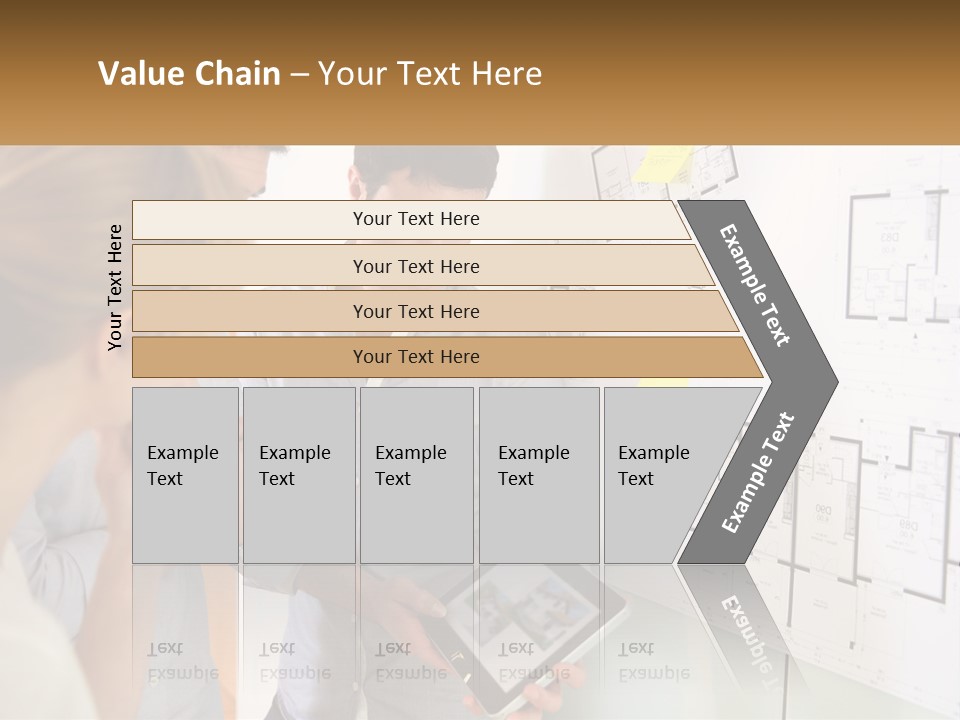 A Man And Woman Looking At A Tablet Screen PowerPoint Template