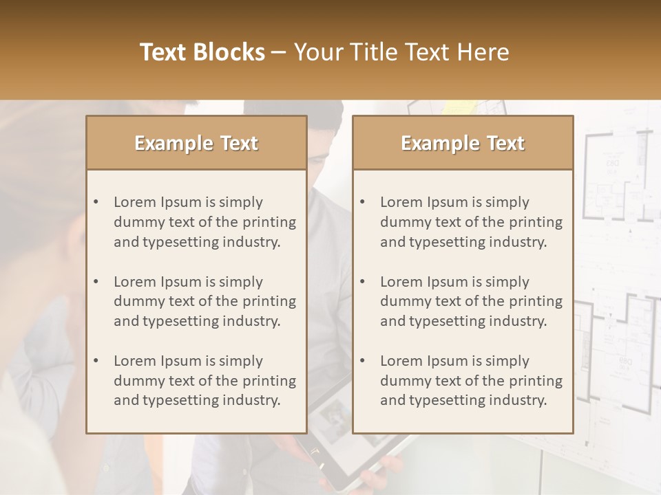 A Man And Woman Looking At A Tablet Screen PowerPoint Template