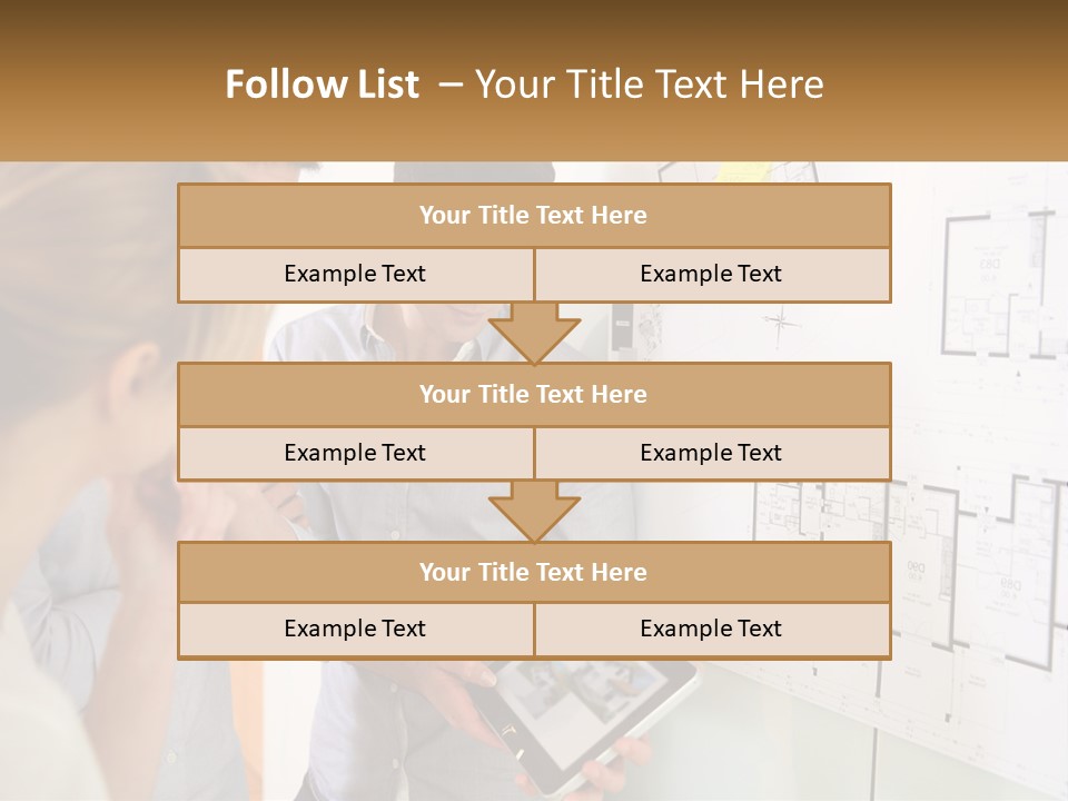 A Man And Woman Looking At A Tablet Screen PowerPoint Template