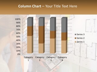A Man And Woman Looking At A Tablet Screen PowerPoint Template