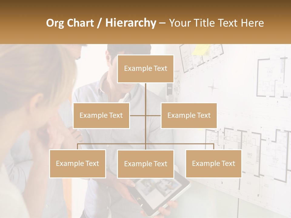 A Man And Woman Looking At A Tablet Screen PowerPoint Template